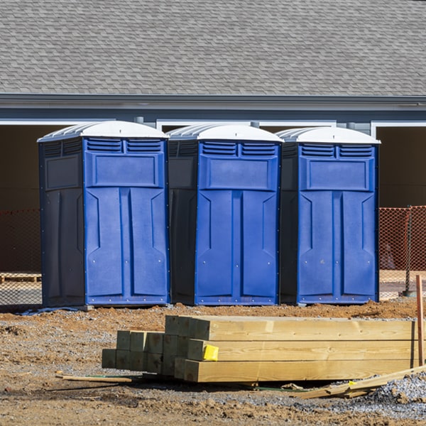 how often are the portable restrooms cleaned and serviced during a rental period in Pineville